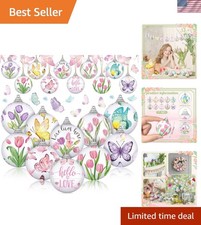20 Pcs Spring Tulip Ornaments Ball Tulip Butterfly Decorations for Tree Summe...