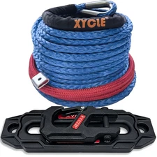 10" (254mm) Synthetic Rope Towing Winch Aluminum Cable Guide&Foldable Forged ...