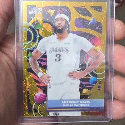 Topps 2025-26 Cosmic Chrome Anthony Davis Mavericks #145 Gold Interstellar /50