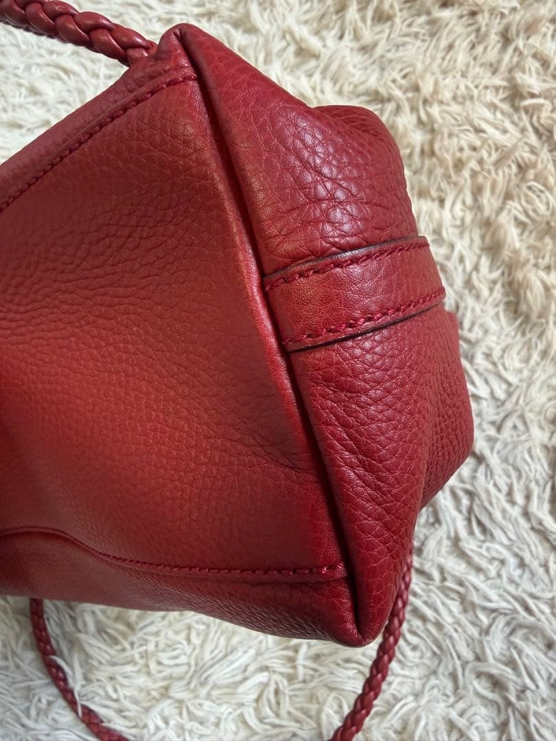 Gucci Leather Tote Bag Red Near Mint Authentic with Warranty thumbnail 6