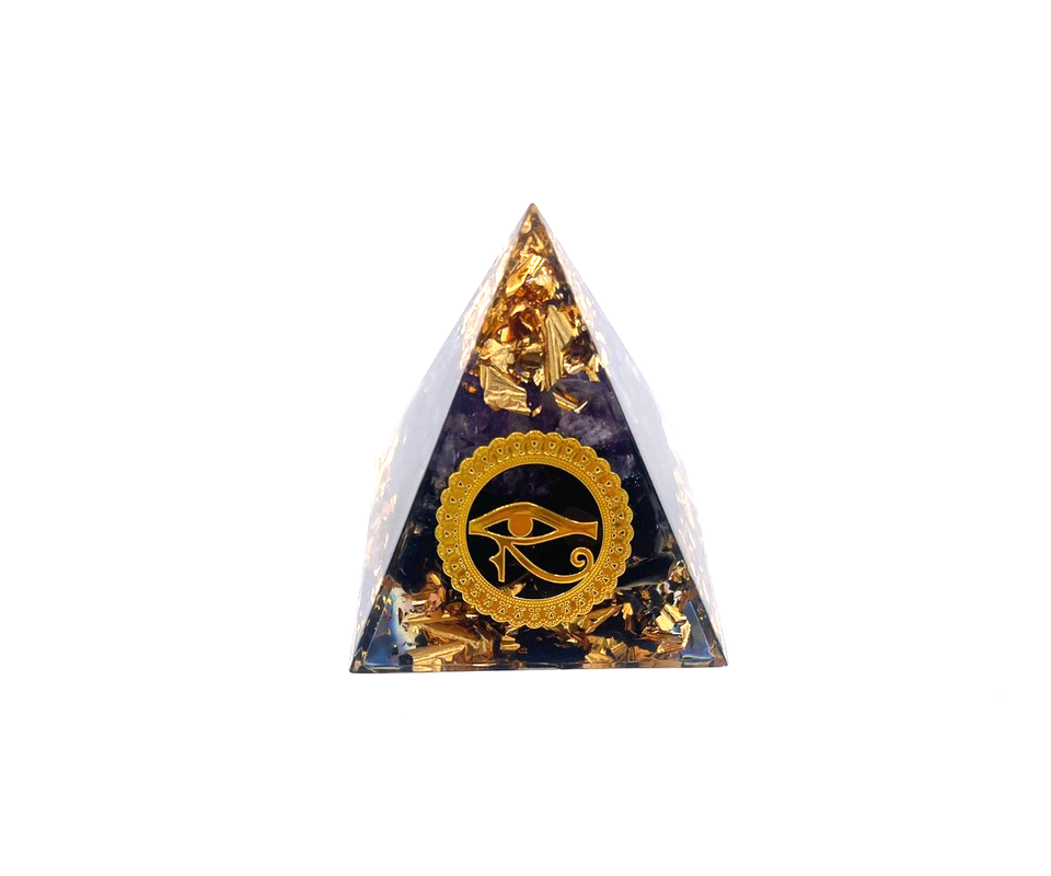 Natural Crystal Pyramid Energy Generator - Quartz Amethyst Reiki ...