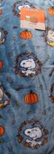 PEANUTS Snoopy Charlie Brown Berkshire Pet Throw Fall Blanket 60x70 New 82