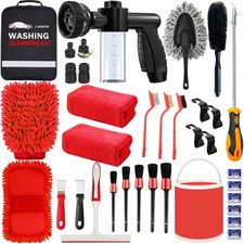 Car Wash Kit Car Wash Cleaning Kit Car Wash Foam Gun Sprayer Microfiber Spong...
