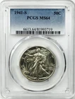 *1941 S WALKING LIBERTY HALF DOLLAR* *PCGS MS64* NR #G4149