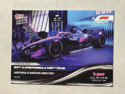 2026 Topps Now Formula 1 Launch Event BWT Alpine F1 Team #5