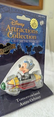 Disney Attractions Collection Die Cast Metal Vehicle ASTRO ORBITER Retired NEW