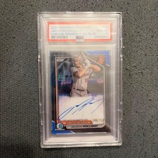 Bowman Jackson Holliday Chrome Prospect AL Blue Trading Card 146/150 PSA 10