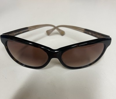 Diane von Furstenberg Round Brown Gradient 58-16-135 Sunglasses