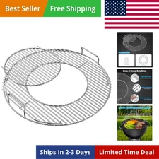 Double-Side Hinged Cooking Grate, Gourmet BBQ System Replaced Grilling Grate for