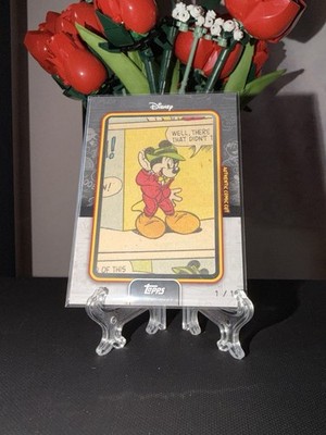 2026 Topps Disney Neon Authentic Comic Cut - Mickey Mouse 1/1 