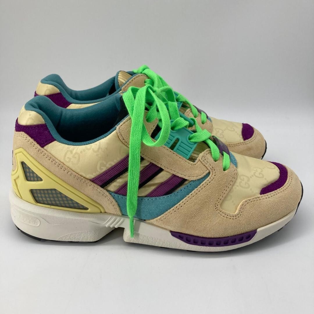 Auth Gucci Leather Lace Up Low cut Sneakers Beige Logo EU36 US6 UK3 Women thumbnail 20