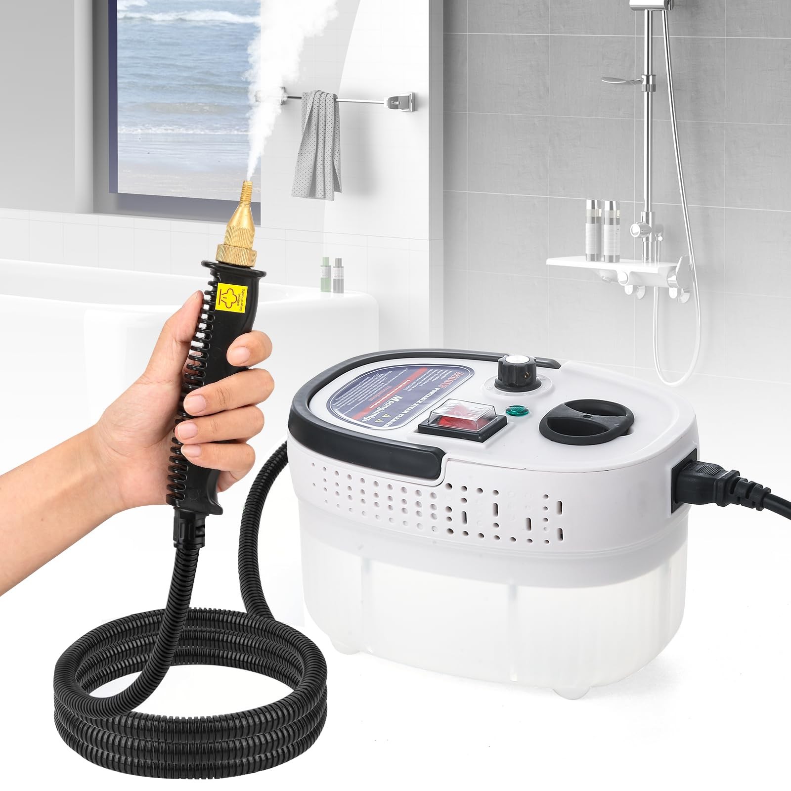 2500W Portable Handheld Steam Cleaner High Pressure Steamer for Deep Cleaning-image