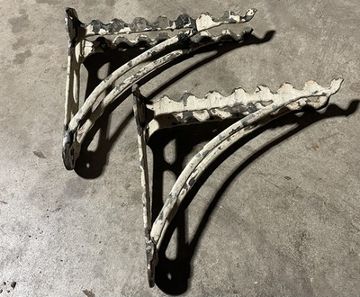 #ad #ad Antique Cast Iron General Store Bracket Shovel Rake Tool Wall Rack Barn $125.00