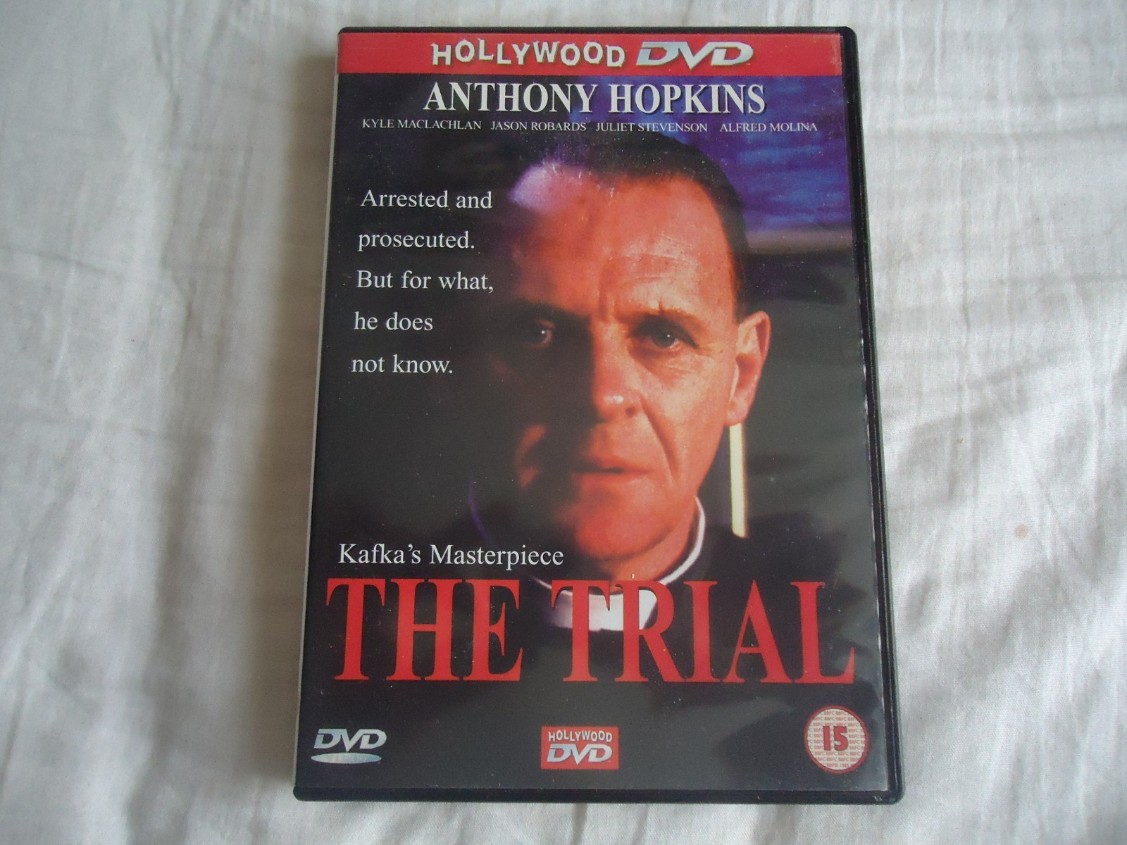 The Trial (DVD, 1993) Region 2 Anthony Hopkins Thriller New