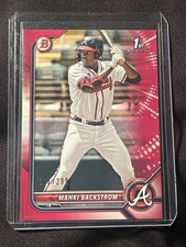 2022 Bowman #BP-121 Mahki Backstrom /299 Prospects Fuchsia