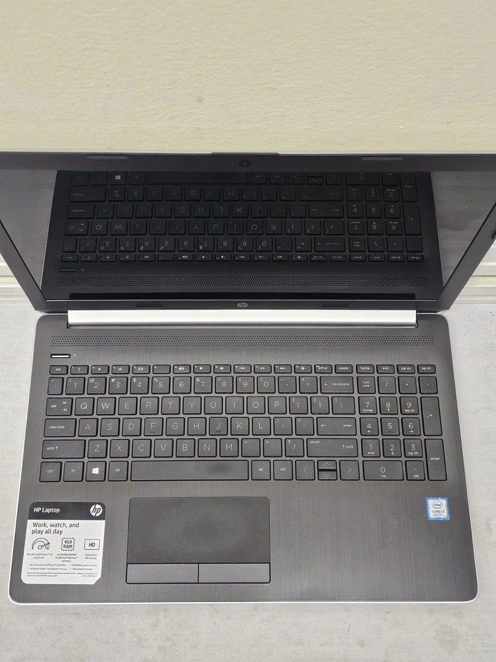 HP 15da0032wm Laptop -Intel i3 Gen 8 - 4GB RAM - 1TB HDD - Windows 11 - READ - Image 2 of 4