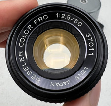 Beseler Color Pro 50mm F2.8 Enlarging Camera Lens 39mm Thread w/ Lens Bubble