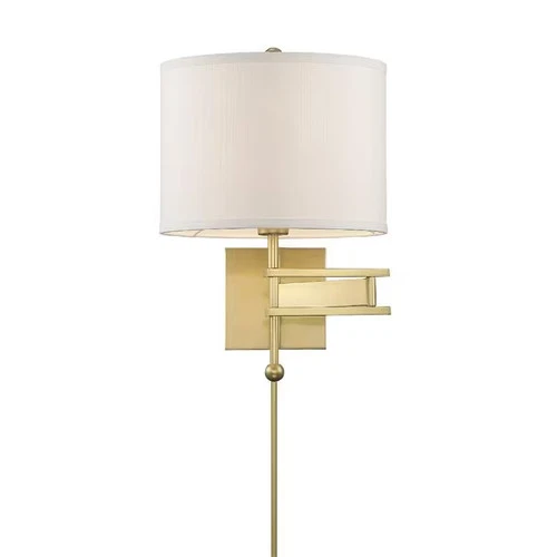 Crystorama Marshall Wall Lamp in Aged Brass - Picture 3 of 5