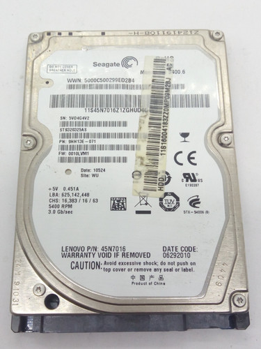 SEAGATE **ST9320325AS** 320GB *** SATA HDD Notebook 2,5 Zoll #NFP1820