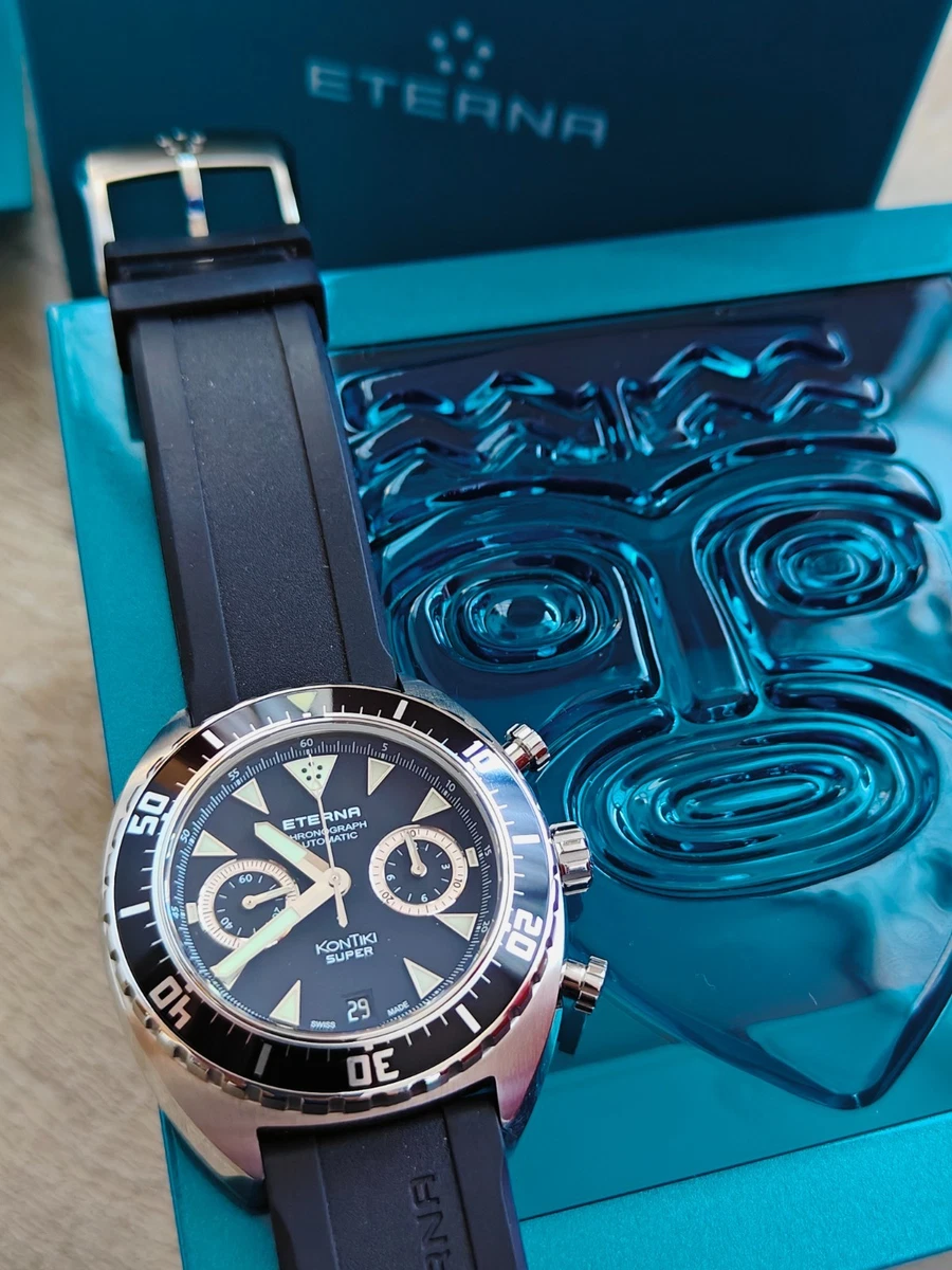 Eterna Kontiki Mechanical (Automatic) Rubber Band Wristwatches for