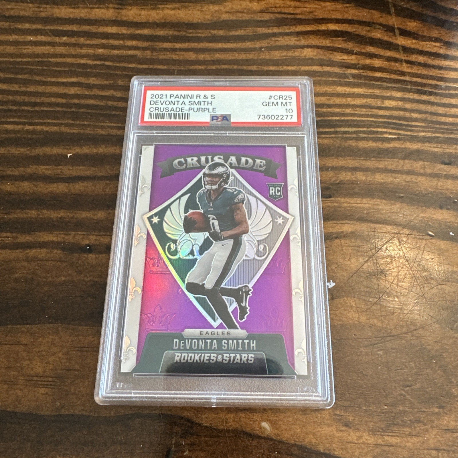 DeVonta Smith Panini Rookies & Stars Crusade #CR25 Purple