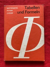 🌸Tabellen und Formeln Mathematik Physik Chemie  DDR Tafelwerk 1976 sehr Gut🌸