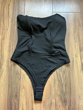 GIORGIA Paris Black Strapless Bodysuit - Size S/M - Thong Back