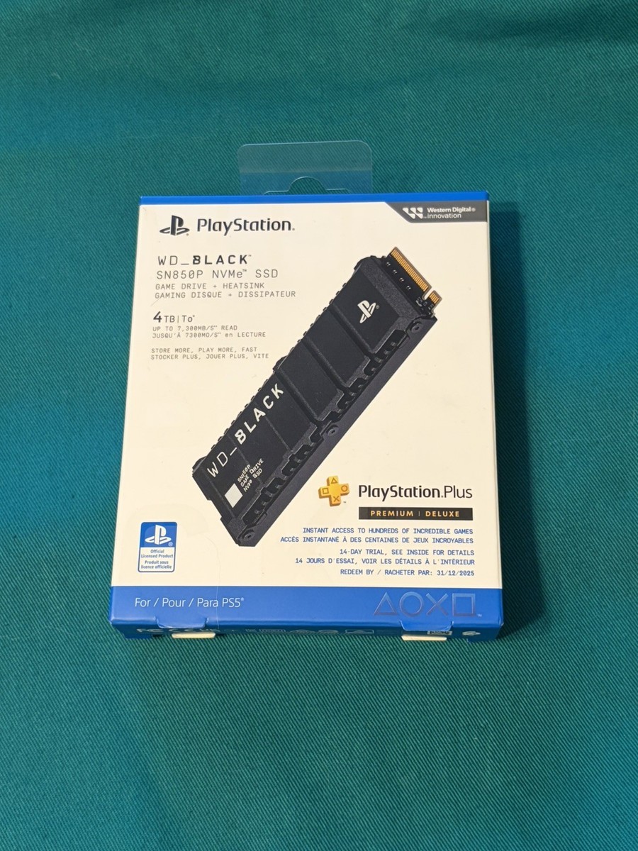 SN850P SSD WDBBYV0040BNC-WRSN 新品 WD SN850P 4TB NVMe M.2 SSD for PlayStation 5 (Black) WDBBYV0040BNC