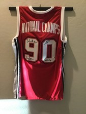 National Champion. autographed UNLV Rebels Jersey, COA by Beckett
