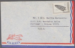 MayfairStamps Uruguay to Portland OR Arrowhead 20 Air Mail Cover cca_00429