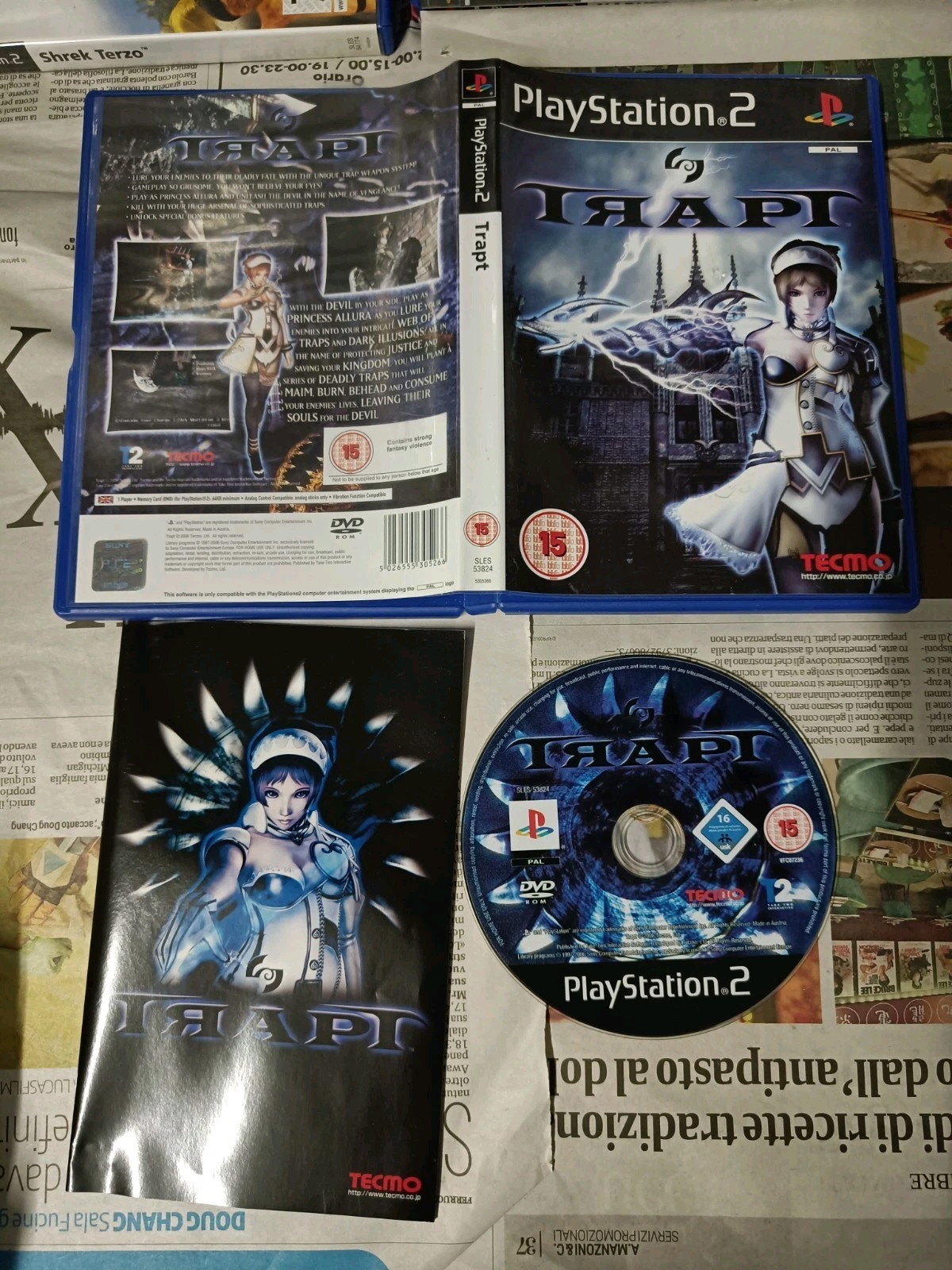 PS2 TRAPT - PAL UK Complet PLAYSTATION 2 PS2