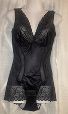 NEW XFHL Women's Haute Contour SILK BLACK Body spandex Shaperwear SIZE XL short