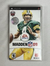 Madden NFL 09 EA Sports Football (Sony PSP, 2008) Brett Favre Cover