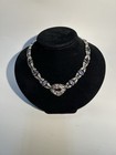 1920s Antique Edwardian Style Sterling Silver Purple Paste Lavaliere Necklace — photo 5