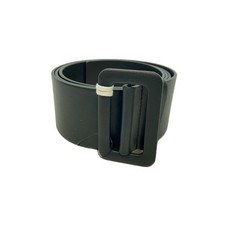 JIL SANDER Leather Belt, Black, Women's