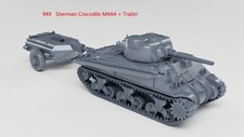 3D Printing 1/72 US Sherman Crocodile M4A4 Ammunition Trailer Unpainted