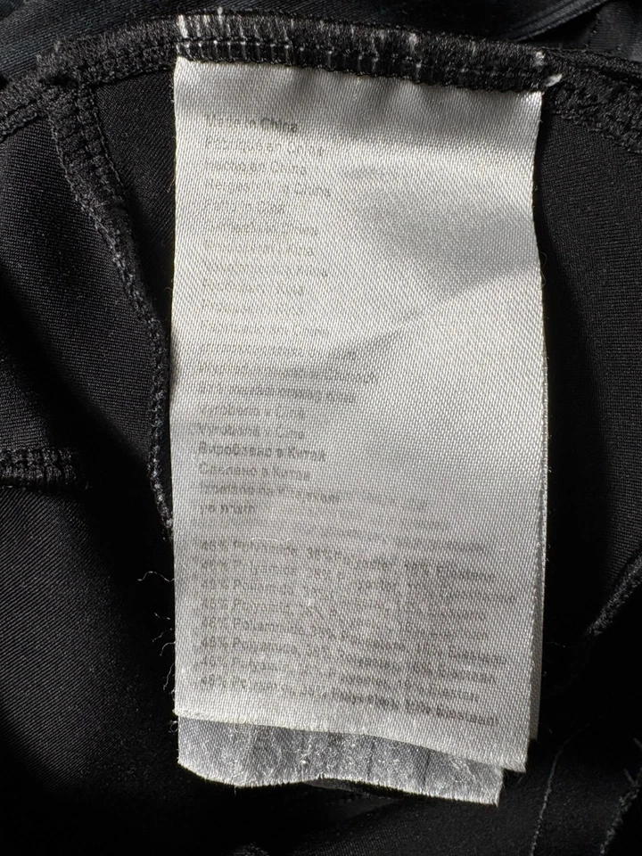 Culotte con tirantes de ciclismo acolchado para hombre negro gris a rayas con logotipo de hoja equipo de bicicleta pequeño Foto 4 de 4