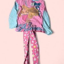 Disney Princess 4T pink and blue pajamas DisneyPrincess KidsPajamas