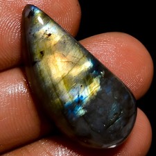 100% Natural Labradorite Fancy Shape Cabochon Gemstone 24 Ct. 29X14X7 mm A-11795