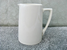 Vintage Ceramic White Milk Jug By Pountneys  Bristol England Reinforced Vitrite