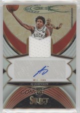 2024-25 Panini Select Rookie Jersey Auto 33/199 AJ Johnson #RJA-AJJ Auto rf2