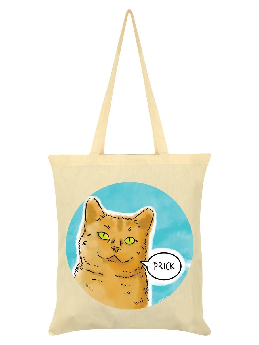 Cute But Abusive Pr*ck Cream Tote Bag