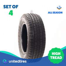 Set Of 4 Used 24570r17 Cooper Discoverer Htp Ii 110t - 8.5-10.532