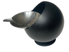 rare big  Space Age Quist Ball Ashtray Vintage Kugel Aschenbecher Ascher schwarz