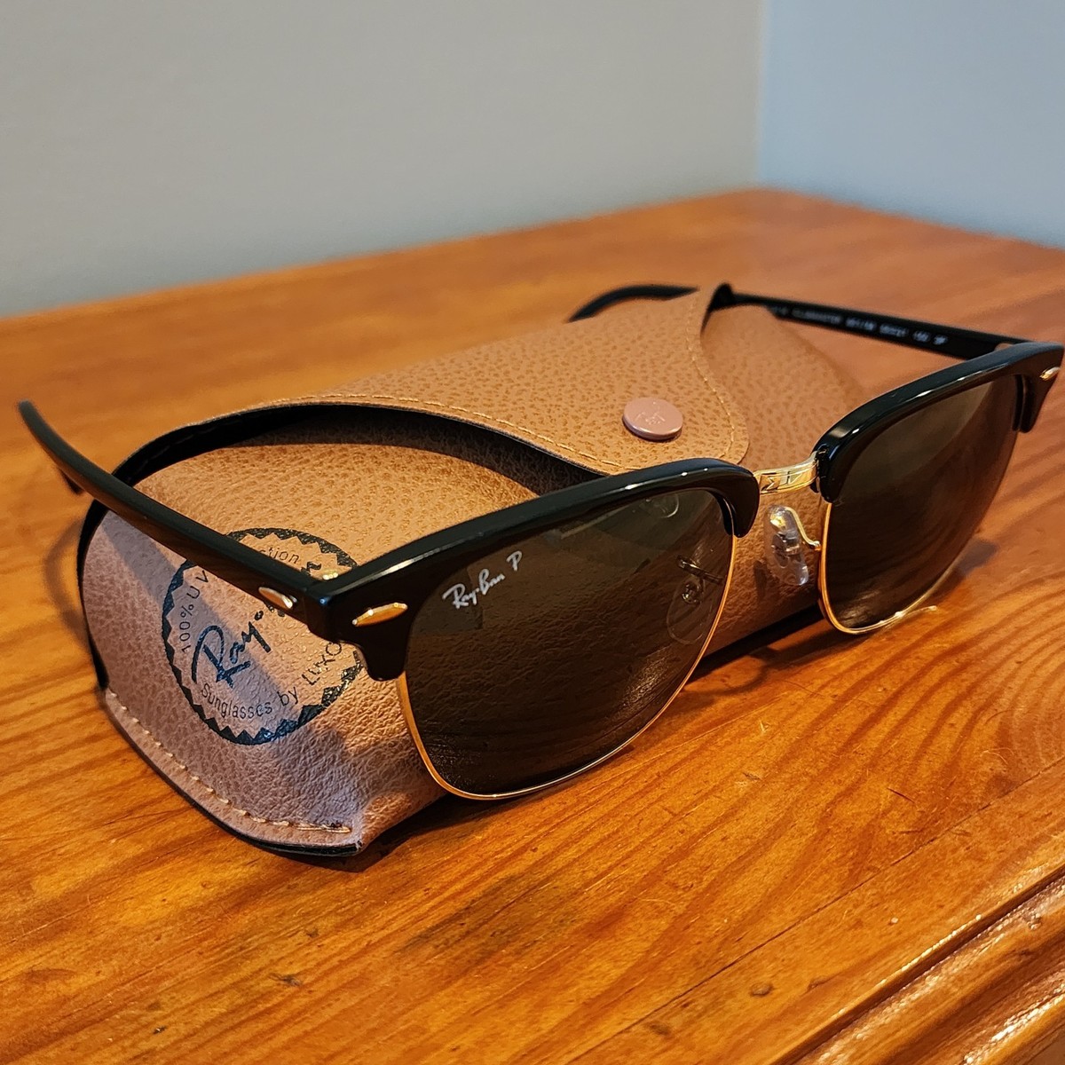 Ray-Ban RB3016 Clubmaster 901/58 Polarized Sunglasses Lens Width