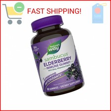 Nature  s Way Sambucus Elderberry Immune Support Gummies for Kids  Adults with