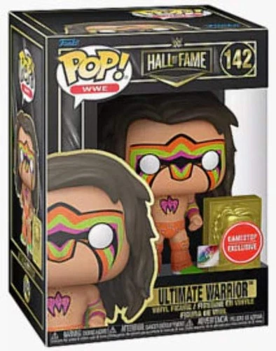 Funko POP! WWE: Hall Of Fame - Ultimate Warrior (Gamestop)(Damaged Box) #142