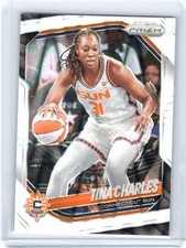 2025 Panini Prizm WNBA Tina Charles #3 White Seismic Prizm