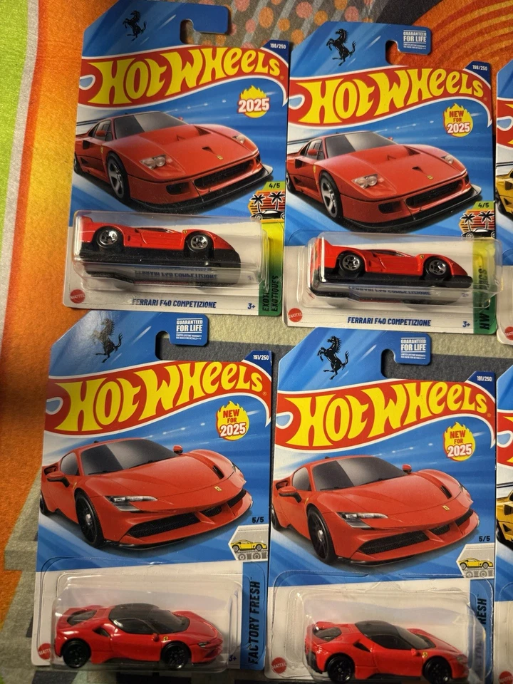 Hot Wheel лот из 7 смешанных автомобилей Ferrari - Изображение 2 из 4