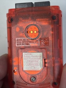 Official Sega Dreamcast Clear Red VMU Virtual Memory Unit HKT-7000 Memory Card